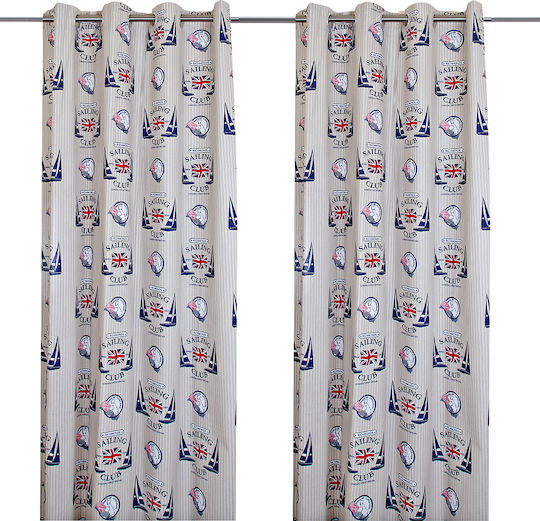Mc Decor Sailing Club με Τρουκς Μπεζ 140x280εκ.
