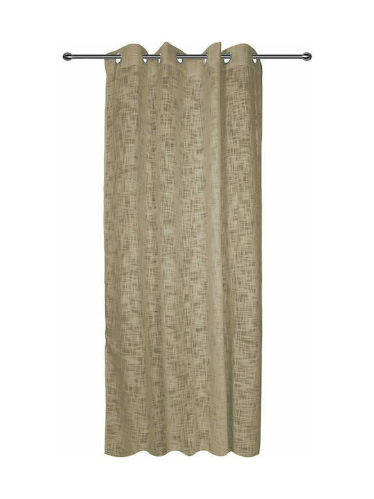 Artisti Italiani Κουρτίνα με Τρουκς Rope Μπέζ 140x260εκ.