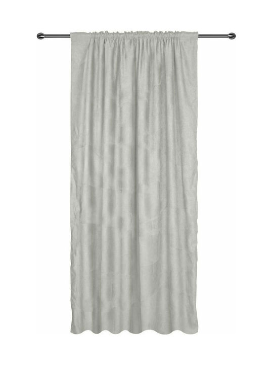 Artisti Italiani Curtain with Pencil Pleat Suede Gray 140x270cm
