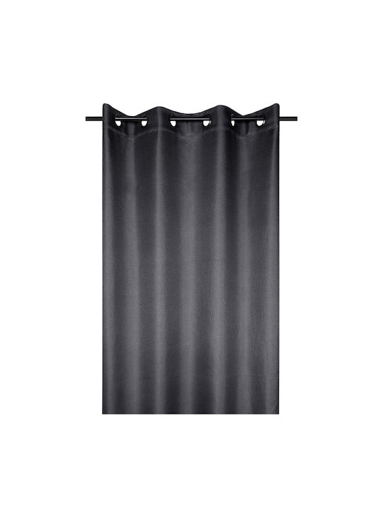 Κουρτίνα με Τρουκς S-F Copenhague Anthracite 140x260εκ.