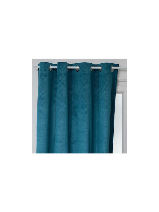 Atmosphera Perdea Cu Capse Albastră 140x260cm