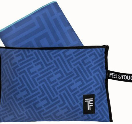 Guy Laroche Mikrofasertuch Körper Doppelseitig mit Etui Blau 180x90cm