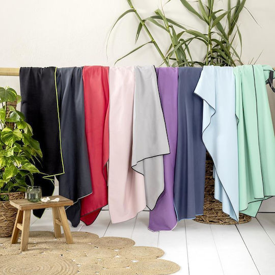Nima Πετσέτα Microfiber Σώματος Μωβ 160x90εκ.