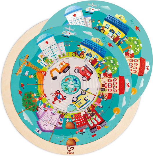 Lemnos Puzzle pentru Copii Jobs Roundabout Locuri de muncă diverse Hape