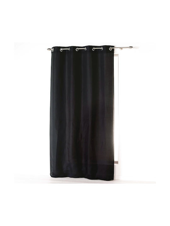 Curtain with Grommets L-c Absolu Black 140x260cm