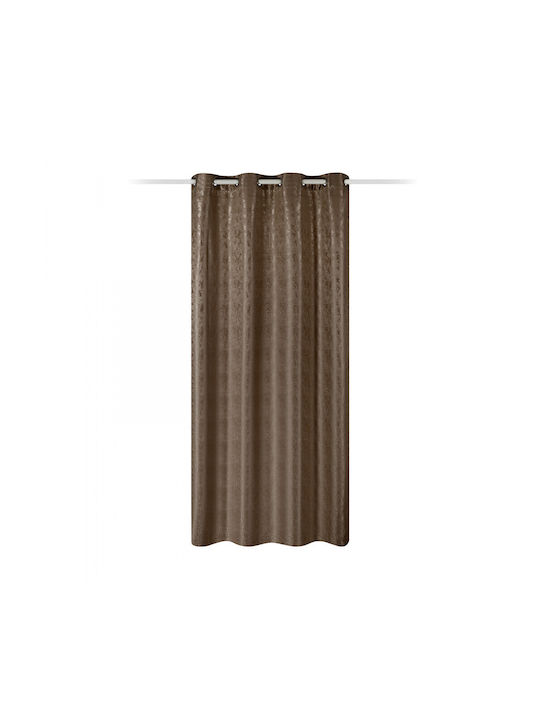 Jemidi24 Завеса с Копчета Кафяв 140x245бр