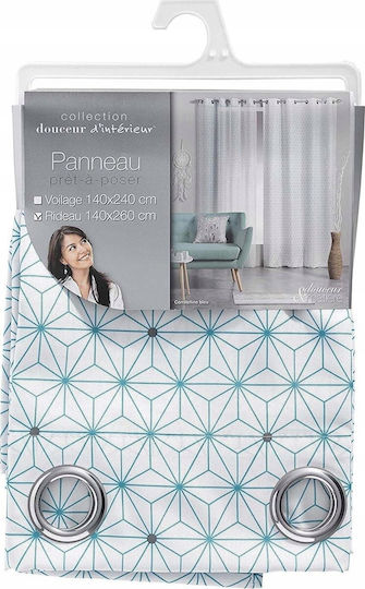 Douceur d'Intérieur Vorhänge mit Grommet Blau 140x260cm Douceur d'Intérieur Vorhänge mit Grommet Blau 140x260cm