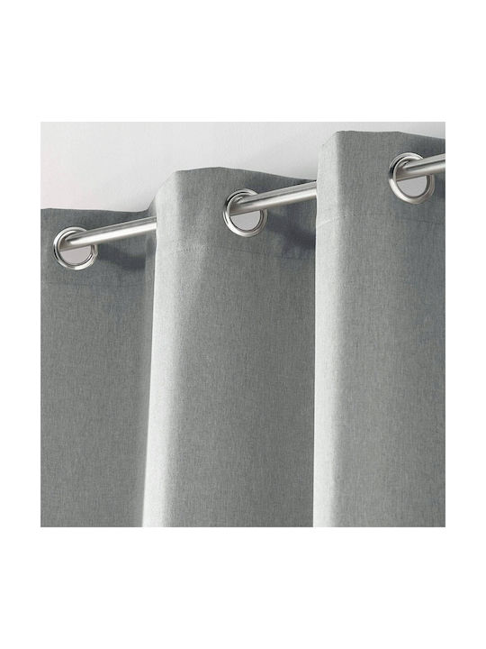 Douceur d'Intérieur Κουρτίνα Συσκότισης με Τρουκς Γκρι 140x260εκ.