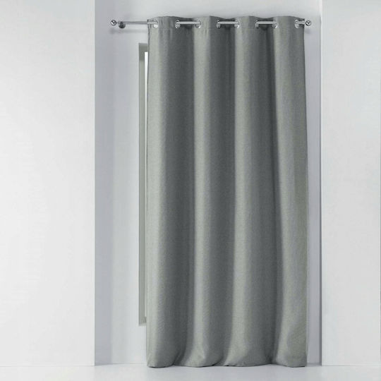 Douceur d'Intérieur Κουρτίνα με Τρουκς Γκρι 135x240εκ.