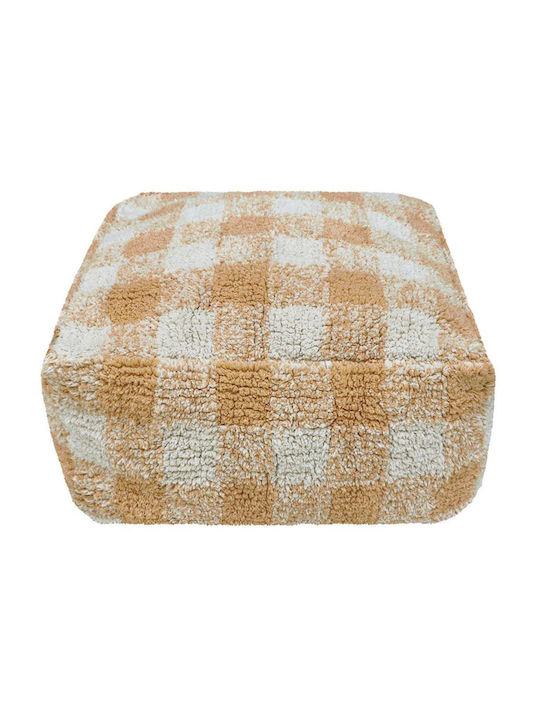 Bean Bag Chair Bolster Waterproof Vichy Ecru 40x40x20cm
