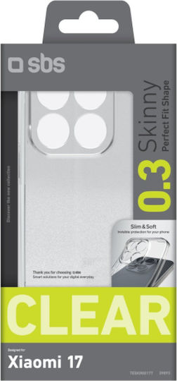 SBS Skinny Cover Back Cover Σιλικόνης Διάφανο (Xiaomi 17)