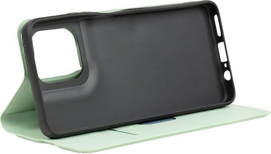 Obal:Me Smoothtouch Buchen Sie Leder Grüne (Motorola G57 Power)