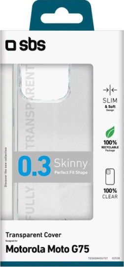 SBS Skinny Cover Back Cover Σιλικόνης Διάφανο (Moto G86)