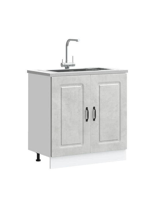 Kalmar Шкаф за Мивка Gray Sonoma 80x46x81.5бр
