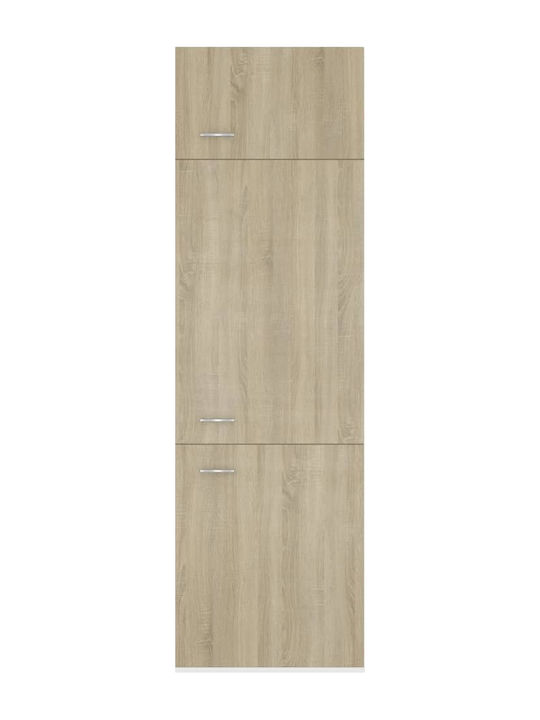 Ντουλάπι Ψυγείου 60x57x207cm Sonoma Δρυς