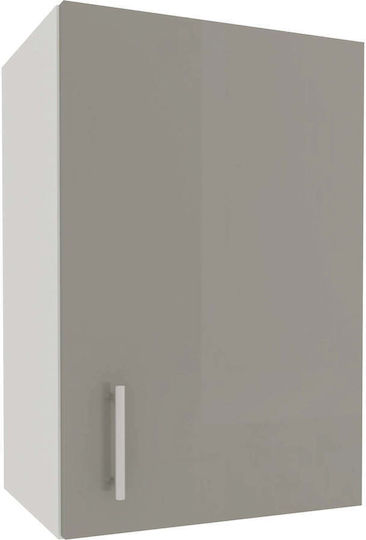 Corp Ντουλάπι Κρεμαστό με Πάγκο Εργασίας Glossy Gray/white 40x30x60εκ.