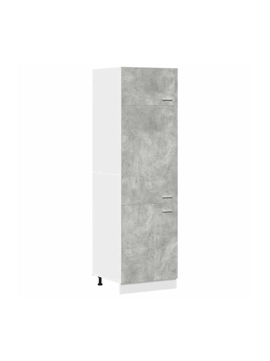 Кухненска Колона Сив 60x57x207бр