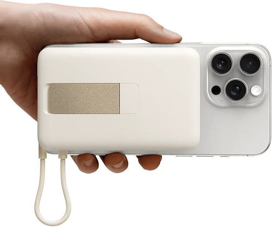 Xiaomi Baterie Externă Magnetică cu Suport Integrat MagSafe 10000mAh 33W cu Port USB-C Alb