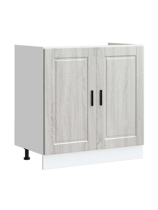 Spülbeckenschrank Sonoma Grey 80x46x81.5Stück