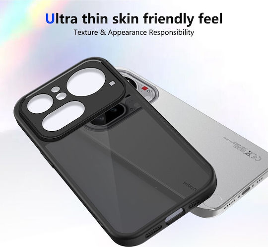 Matte Halbdurchsichtige Umschlag Rückseite Kunststoff Schwarz (Nichts Phone (4a) Pro)