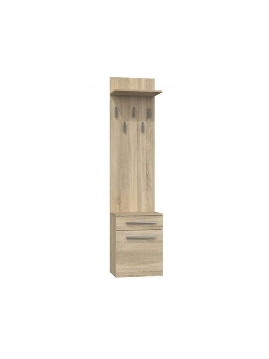 Duo Entry Furniture with Hanger & Shoe Rack Sonoma 50x27x124cm