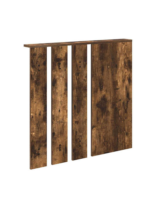 Eingangsmöbel mit Spiegel & Garderobe Smoked Oak 84x10x80cm