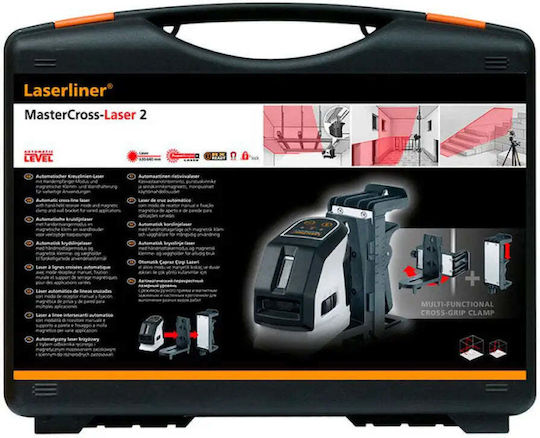 Laserliner MasterCross Γραμμικό Αλφάδι Laser με Εύρος Εργασίας 20m