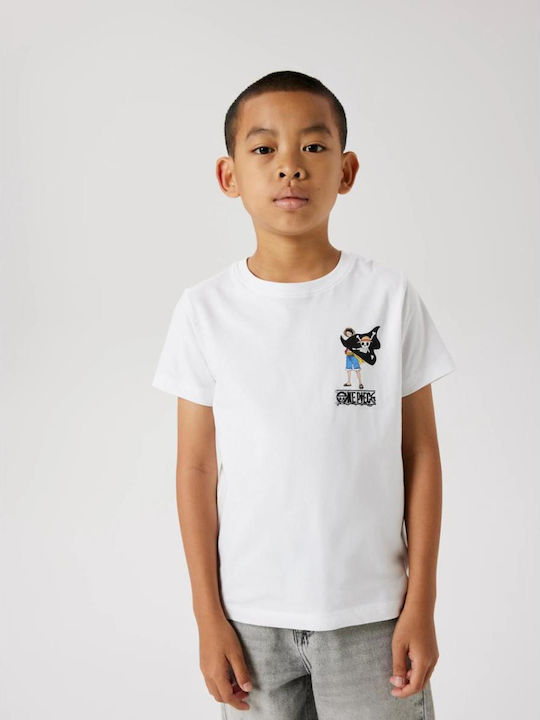 Kids Short-Sleeved Blouse Bright White