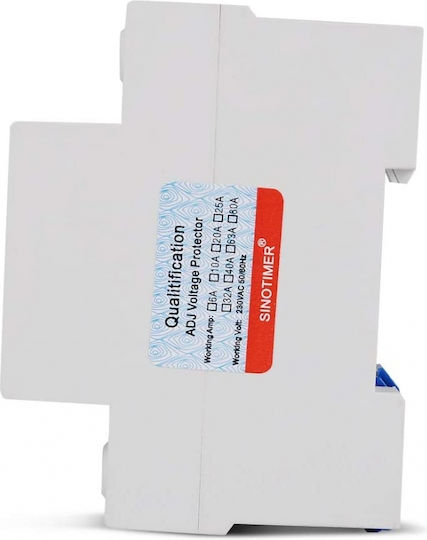 Digital Safety Relay Voltage Protection Sinotimer Programmable Between 1-63a 220v Automatic Recovery Svp-977