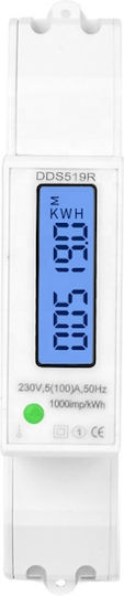 Contor Monofazat de Energie Electrică Sinotimer 230v Ac 50hz 5 100 A Afișaj Digital cu Led Iluminat Dds519r