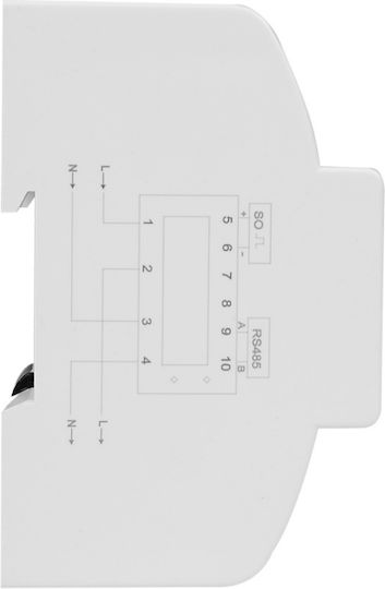 Contor Monofazat de Energie Electrică Sinotimer 230v Ac 50hz 5 100 A Afișaj Digital cu Led Iluminat Dds6619-015