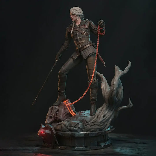 Ciri Witcher 4 3D Ausgedruckte Figur 7,6 Cm 1:24