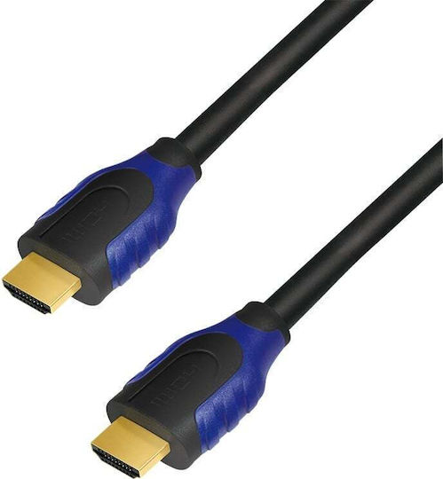 LogiLink HDMI 2.0 Premium High Speed 4K 60Hz HDR Cable HDMI male - HDMI male 10m Μαύρο