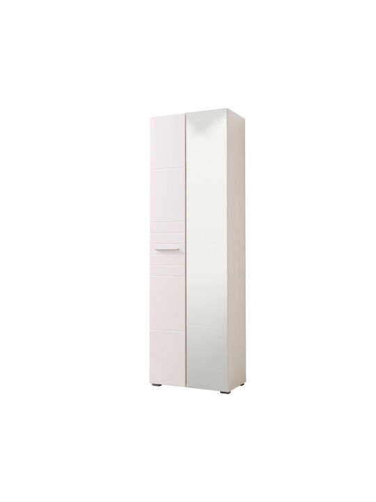 Beny 2K OG Entry Furniture with Mirror / Shoe Rack & Wardrobe White 60x35x192.5cm