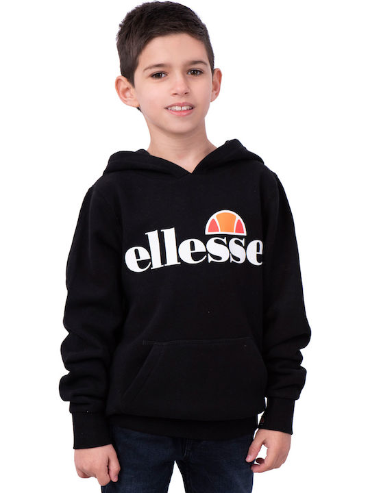 Ellesse Fleece Kids Sweatshirt with Hood and Pockets Black Jero Oh