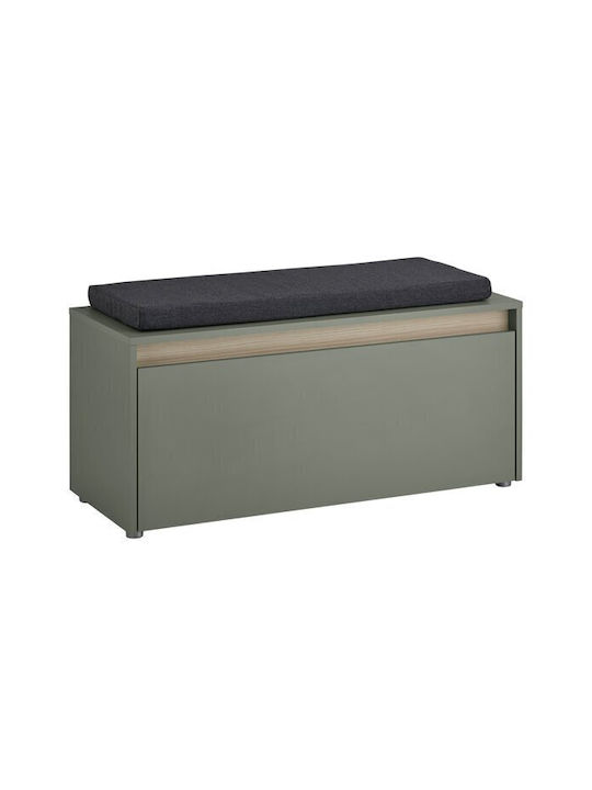 Elbsori 164 Eingangsmöbel mit Schuhschrank & Bank Green 100x40x50cm