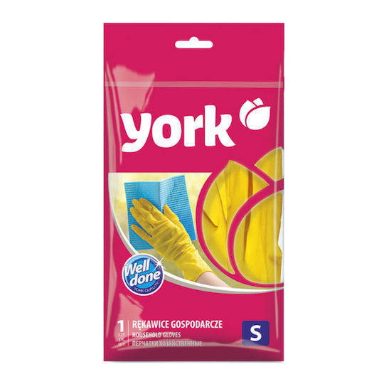 York Zeu de Mănuși de Curățenie din Plastic Mici Galbene