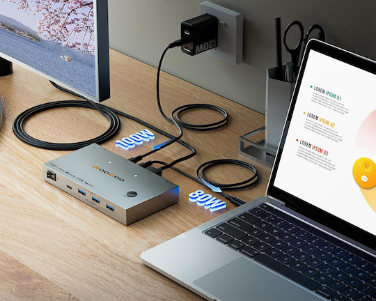 B0F8B8W4TW KVM & Data Switch με USB-C / USB 3.0 / USB / HDMI