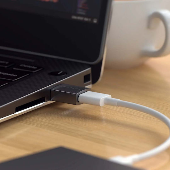 Satechi Pachet 2 Adaptoare Usb-a La Usb-c Usb 3.0 10 Gbps Compact Aluminiu Negru Argintiu