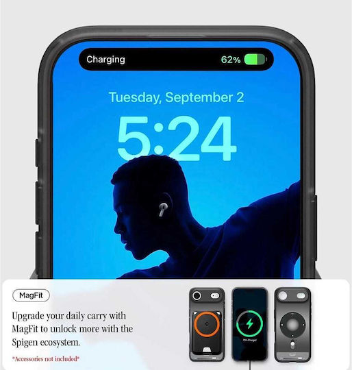 Spigen Ultra Hybrid Magfit Back Cover Σιλικόνης Μαύρο (iPhone Air)