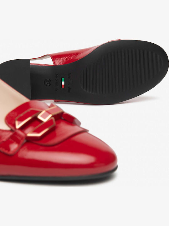 Leder Pumps Rote
