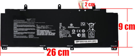 Съвместима Батерия за Asus ROG Asus Rog Flow X13 GV301QC GV301QE GV301QH GV301RA GV301RC GV301RE с 4007mAh