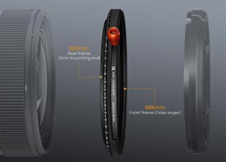 K&F Concept K&f Филтър CPL Диаметър 37mm с Покритие MRC Устойчиво на Драскотини за Фото Обективи
