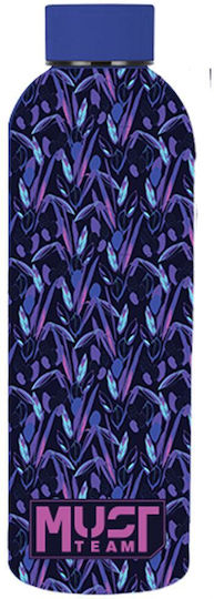 Must Team Μπουκάλι Θερμός Ανοξείδωτο 500ml Purple Design