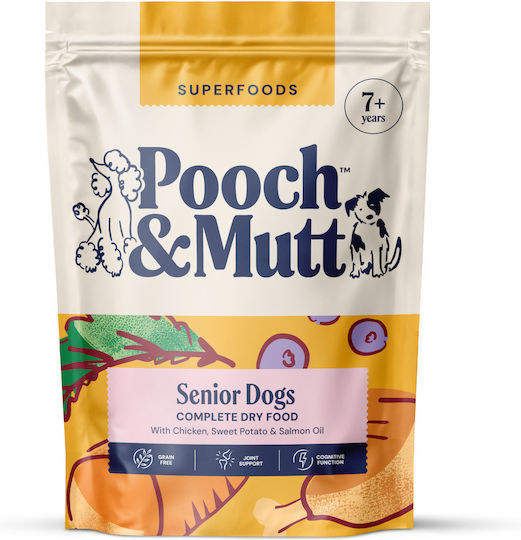Pooch & Mutt Senior (7+) 1.5kg Dry Food Grain-Free for Senior Dogs with Chicken
