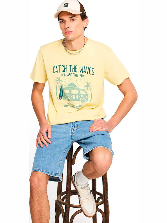 Herren Shorts Denim Stahl