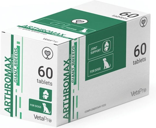 Vetapro Arthromax Multivitamine für Hunde in Tablettenform 60 Registerkarten für Gelenke