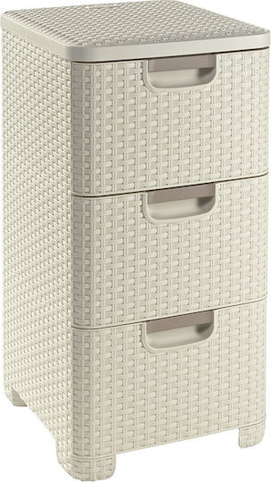 Έπιπλο Εισόδου με Ντουλάπα Cream 33x38x63εκ. Έπιπλο Εισόδου με Ντουλάπα Cream 33x38x63εκ.