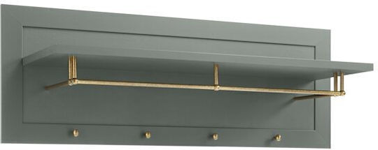 Evalira 123 Έπιπλο Εισόδου με Κρεμάστρα Πράσινο 109x20x40εκ.