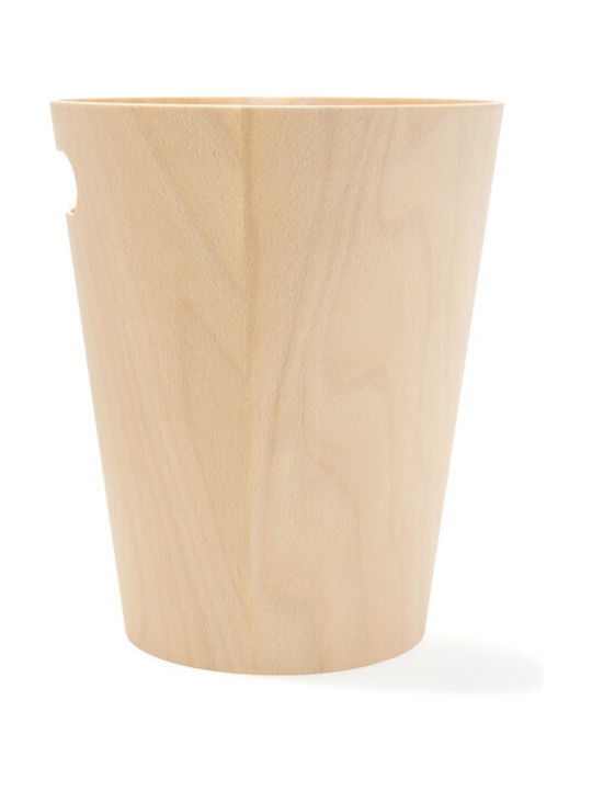 Umbra Woodrow Office Wooden Waste Bin 7.5lt Beige 23x22.9x28cm
